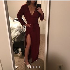 American Apparel maxi wrap dress